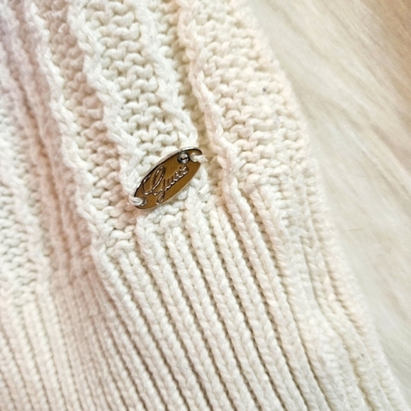 Guess Women's Classic Collegiate Sweater w/ Zippered Shawl Collar - Picture 4 of 8